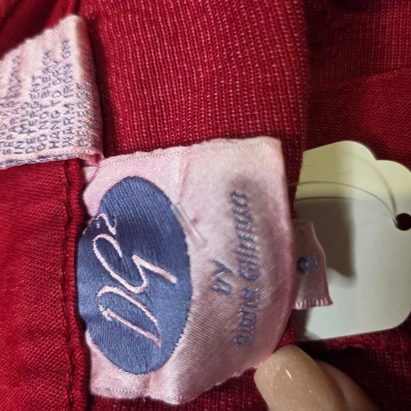 DG by Diane Gilman Red Gold Studded Straight Leg Jeans Size 8 - Picture 5 of 6